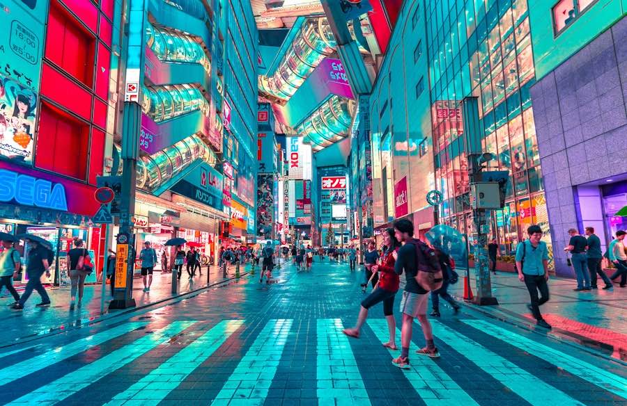 Tokyo city streets, Japan